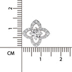 1.41 Ct Round Shape Halo Diamond Earrings | 14K Rose Gold