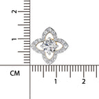 1.41 Ct Round Shape Halo Diamond Earrings | 14K Rose Gold