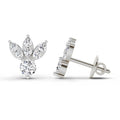 0.43 Ct Round Stud Earrings |  14K White Gold
