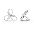 1.15 Ct Stud Earrings | 14K White Gold