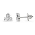 0.35 Ct Round Stud Earrings |  14K White Gold