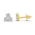 0.35 Ct Round Stud Earrings |  14K Yellow Gold