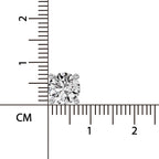 2.39 Ct Round Shape 4 Prong Solitaire Diamond Stud Earrings | 14K Rose Gold