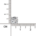 2.28 Ct Round Shape 4 Prong Solitaire Diamond Stud Earrings | 14K Rose Gold