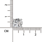 2.28 Ct Round Shape 3 Prong Solitaire Diamond Stud Earrings | 14K Yellow Gold