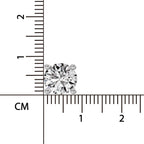 2.28 Ct Round Shape 3 Prong Solitaire Diamond Stud Earrings | 14K Yellow Gold