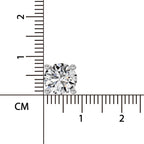 2.28 Ct Round Shape 3 Prong Solitaire Diamond Stud Earrings | 14K Yellow Gold