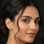 Sparkles Pear Stud Diamond Earring