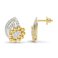 0.62 Carat  | 925 Sterling Silver Gold Plated Fashion Earrings