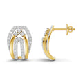 0.74 Carat  | 925 Sterling Silver Gold Plated Fashion Earrings