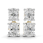 Sparkles Twin Cushion Radiance Stud Diamond Earring