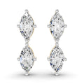 Sparkles Twin Marquise Radiance Stud Diamond Earring