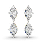 Sparkles Twin Marquise Radiance Stud Diamond Earring