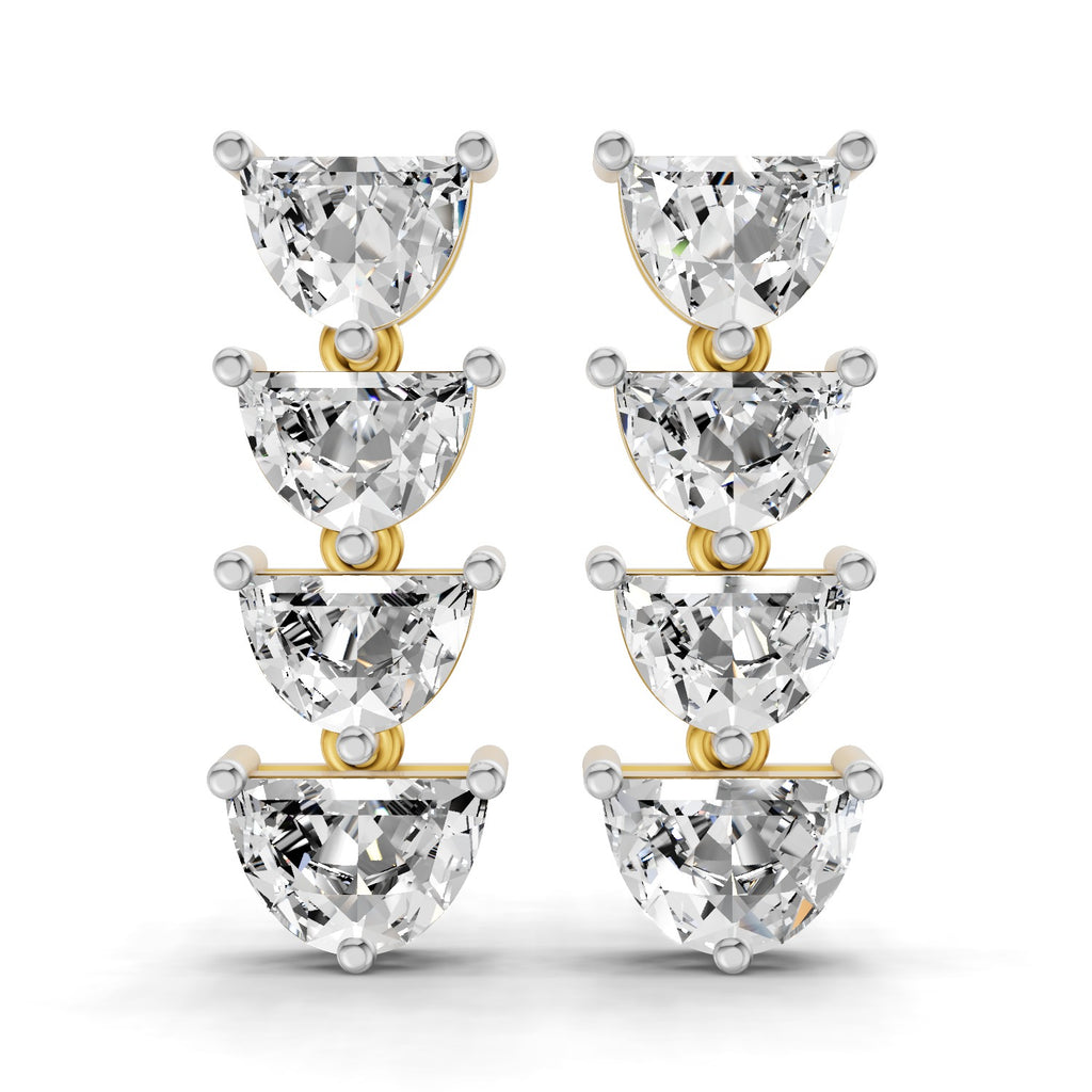 Sparkles Moonlit Curve Diamond Earring