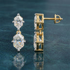 Sparkles Graceful Marquise Duet Diamond Earring