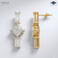 Arias by Lara Dutta Princess-Cut Diamond Linear Earring