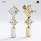 Arias by Lara Dutta Princesscut Diamond Linear Earring