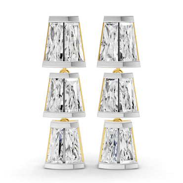 Sparkles Trilliant Cascade Drop Diamond Earring