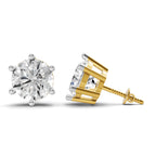 Sparkles 6.24 Carat Solitaire Stud Diamond Earring