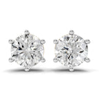 Sparkles 6.24 Carat Solitaire Stud Diamond Earring