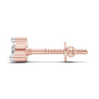 0.21 Carat Prime Cut Mens Stud Earrings | 14K Rose Gold
