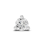 0.21 Carat Prime Cut Mens Stud Earrings | 14K White Gold