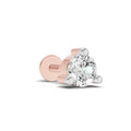 0.4 Carat Prime Cut Mens Stud Earrings | 14K Rose Gold