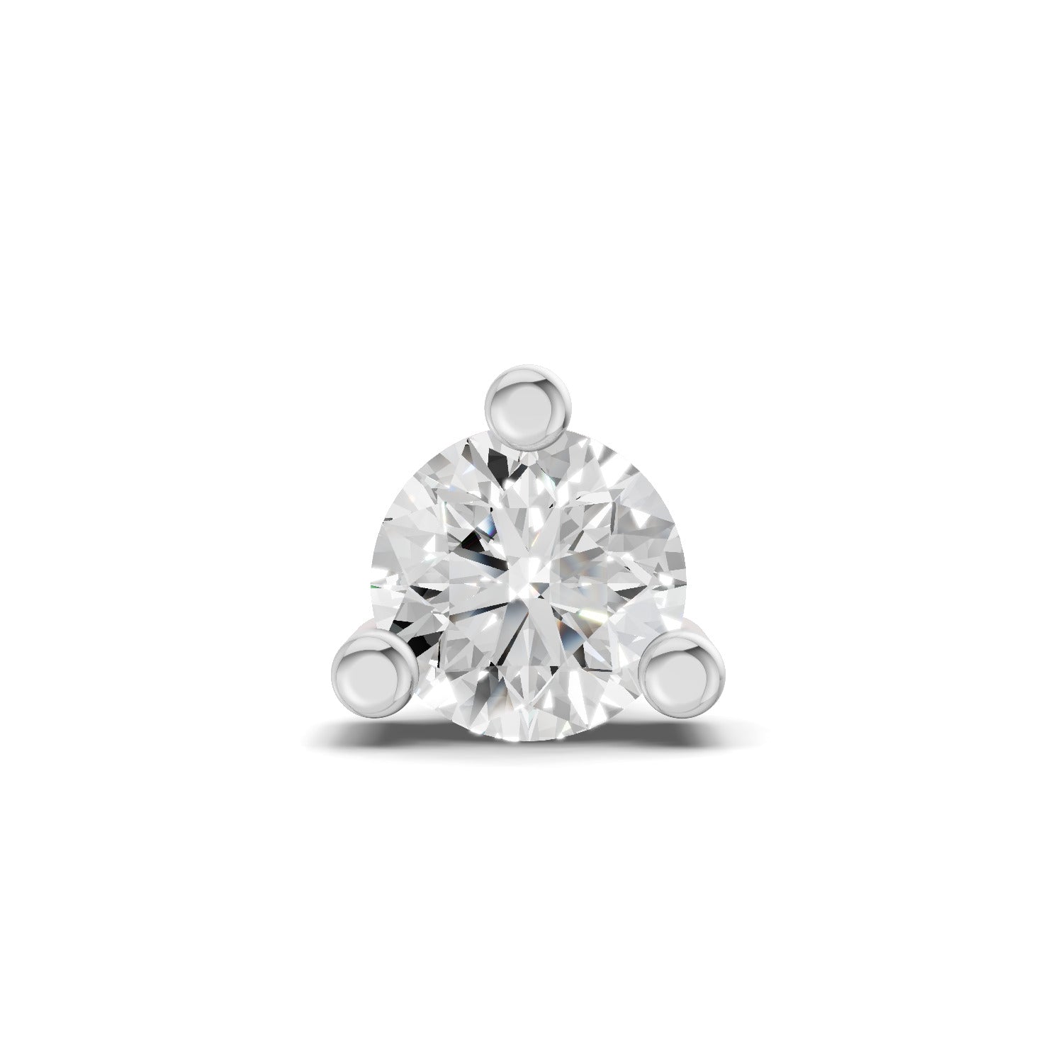 0.4 Carat Prime Cut Mens Stud Earrings | 14K Rose Gold