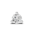 0.4 Carat Prime Cut Mens Stud Earrings | 14K White Gold
