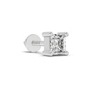 0.4 Carat Princess Shape Solitaire Men's Stud | 14K Rose Gold