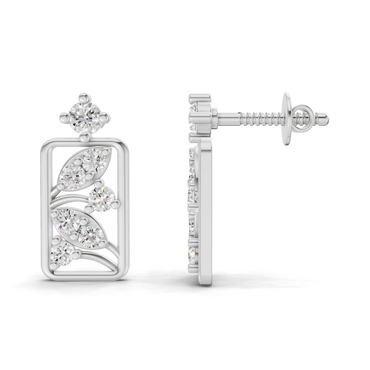 0.36 Carat Earrings | 14K White Gold