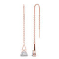 0.84 Carat Luna Threader Earrings | 14K Rose Gold