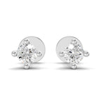 0.1 Carat Nova Prong Stud Earrings | 14K White Gold