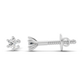 0.29 Carat Six Prong Martini Studs Earrings | 14K White Gold