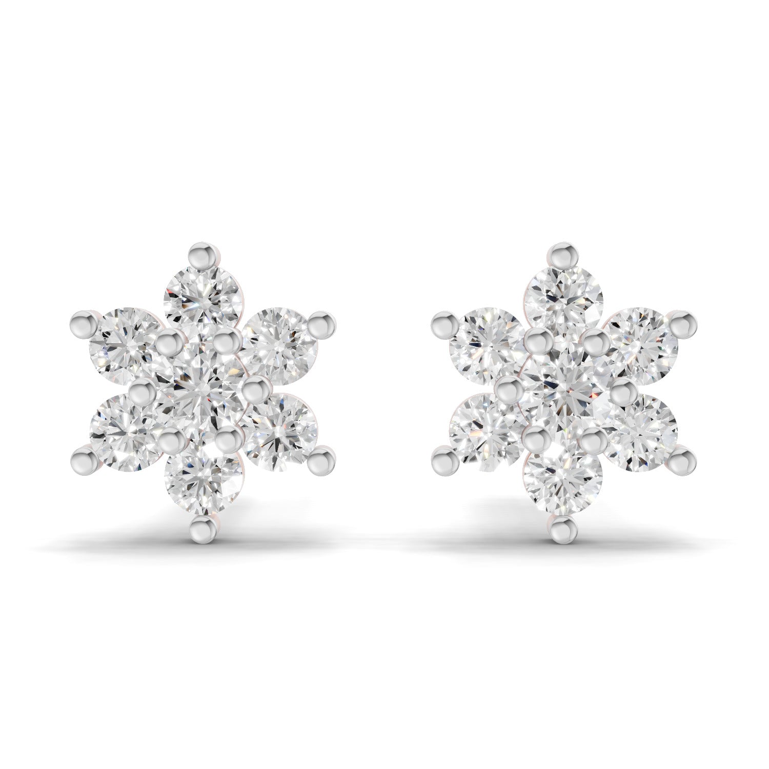0.22 Carat Eternal Flower Studs Earrings | 14K Rose Gold