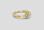 0.16 Ct Round Cluster Ring  14K Yellow Gold