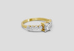 0.55 Carat Round Shape Diamond Ring | 14K Yellow Gold
