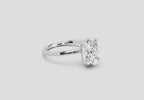2.06 Carat Cushion Shape Solitaire Diamond Ring | 14K White Gold