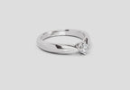 0.16 Ct Round Solitaire Ring | 14K White Gold