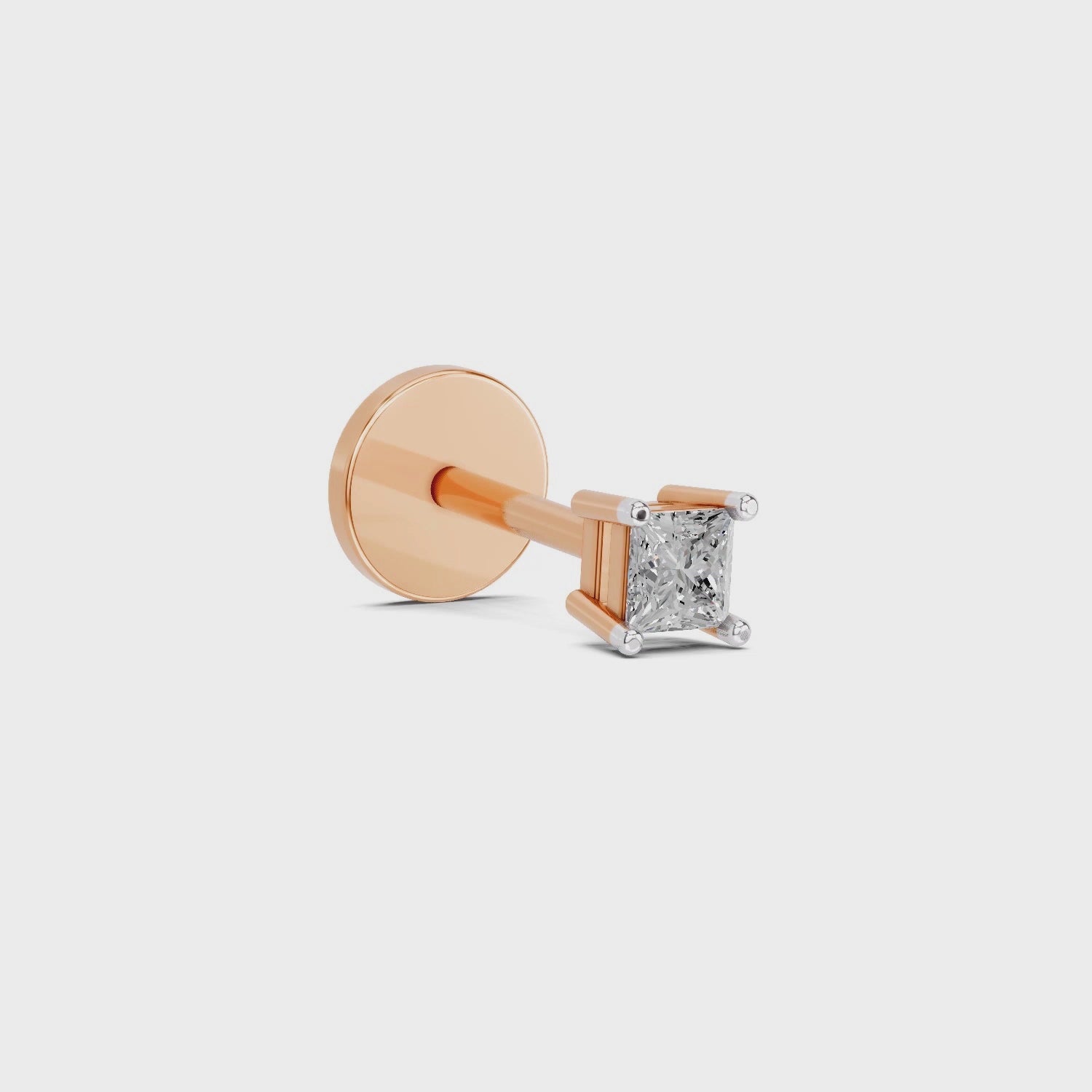 Solitaire Nosepin 0.09 Ct | 14Kt Yellow Gold
