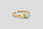 0.7 Ct Round Solitaire Ring | 14K Yellow Gold