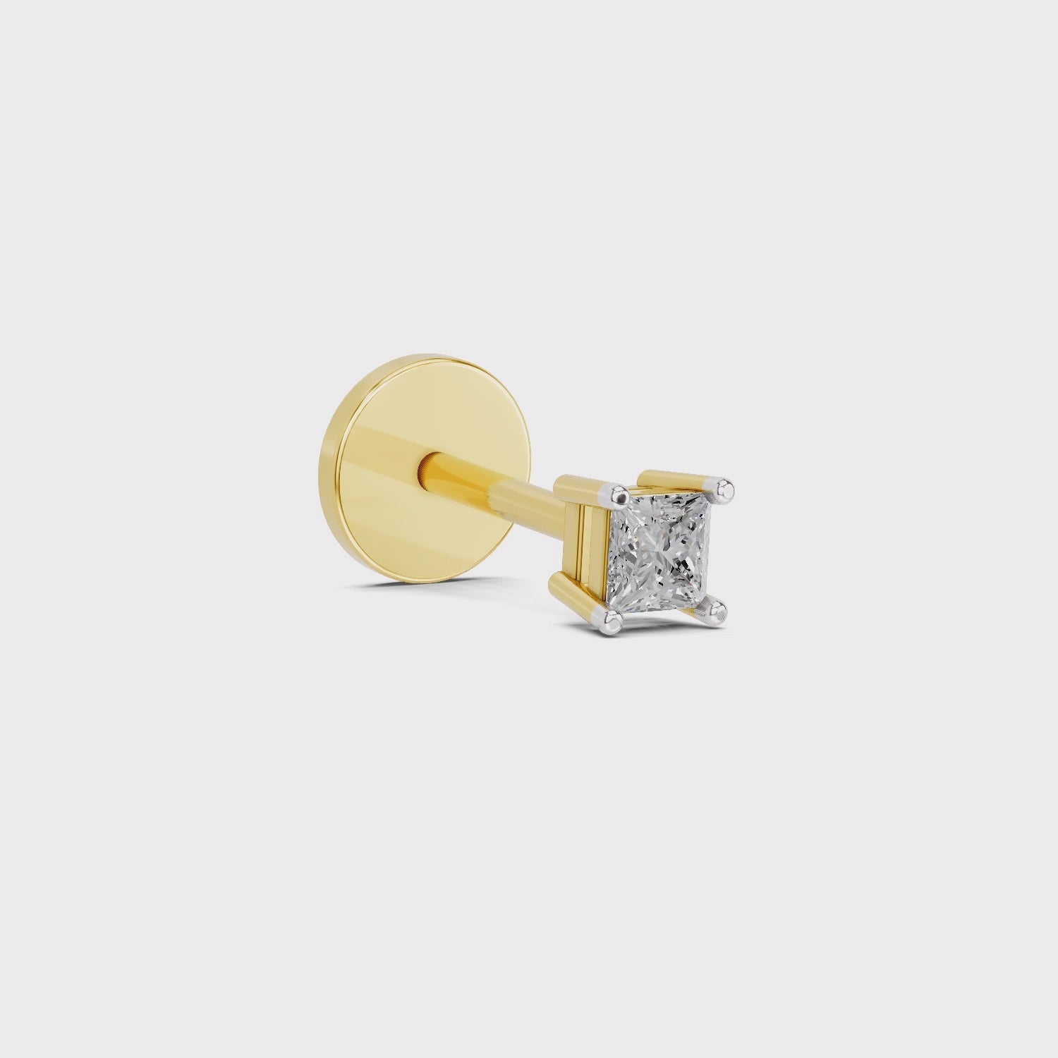 Solitaire Nosepin 0.09 Ct | 14Kt Yellow Gold
