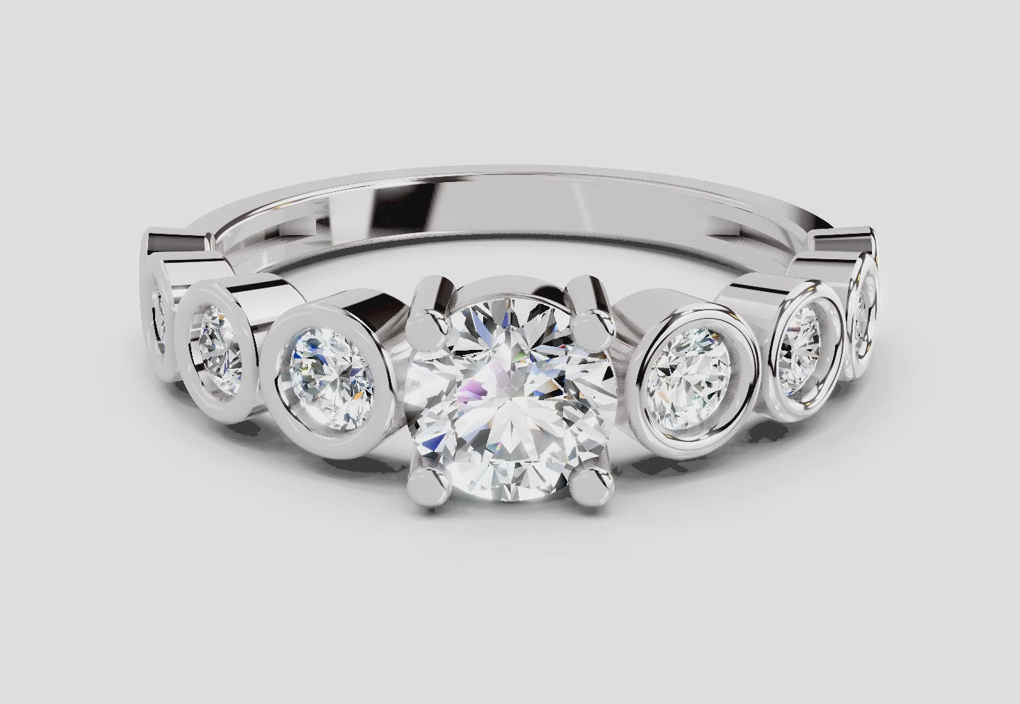1.13 Ct Round 14K White Gold