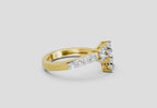 0.96 Ct Open Ring |  14K Yellow Gold