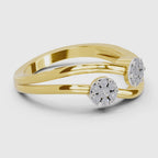 0.18 Ct Round Solitaire Ring  14K Yellow Gold