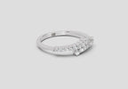 0.18 Ct Round Fashion Ring | 14K White Gold