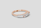 0.18 Ct Round Fashion Ring | 14K Rose Gold