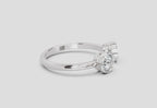 2 Stone Open 1 Ct Round Shape Diamond | 14K White Gold