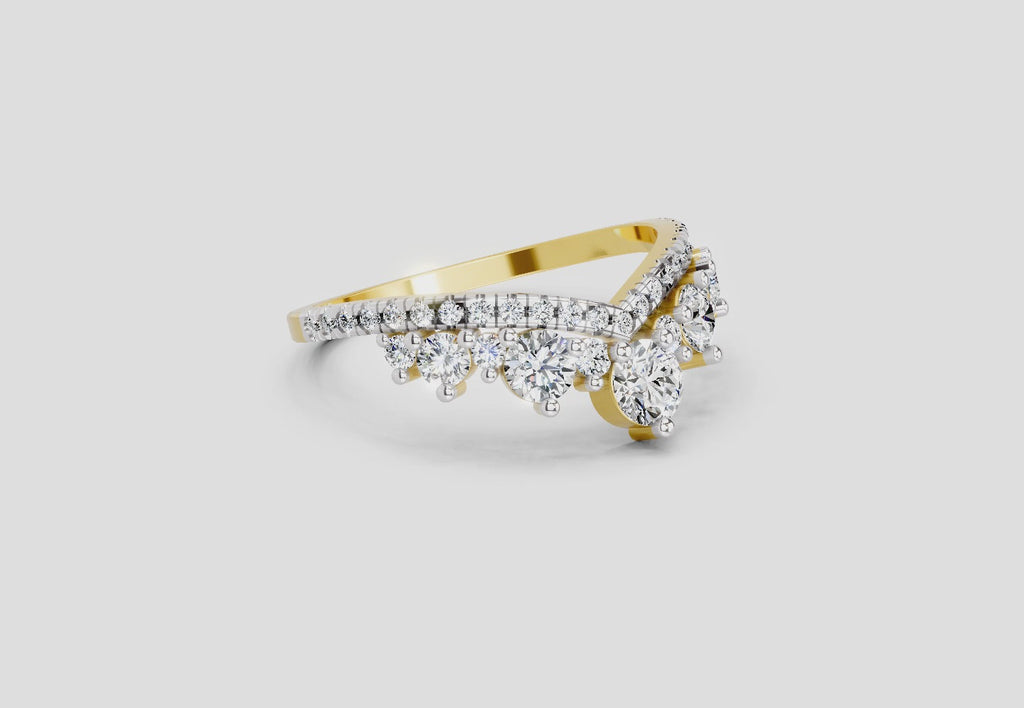 0.81 Carat Crownlight Promise Engagement Ring | 14K Yellow Gold