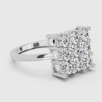 1.04 Carat Eternity Tiles Promise Engagement Ring | 14K White Gold